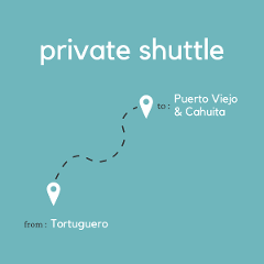 To Puerto Viejo & Cahuita From Tortuguero (land & water) (private)