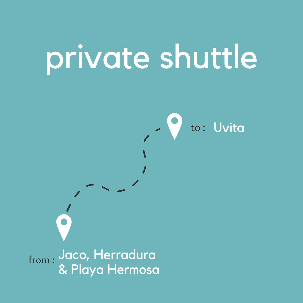 To Uvita From Jaco, Herradura & Playa Hermosa (Private)