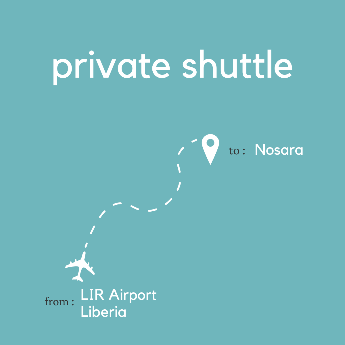 To Nosara From Liberia Area & Daniel Oduber Quirós International Airport (LIR) (Private)