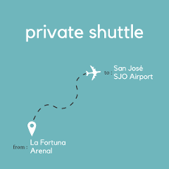 To San Jose Area & Juan Santamaria International Airport (SJO) From La Fortuna & Arenal Volcano (Private)