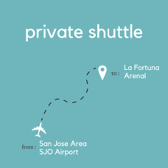 To La Fortuna, From San Jose Area or Juan Santamaría International Airport (SJO) (Private)