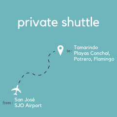 To Tamarindo & Playas Conchal, Potrero, Flamingo From San Jose Area & Juan Santamaria International Airport (SJO) (Private)
