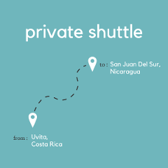 To San Juan del Sur, Nicaragua From Uvita (Private)