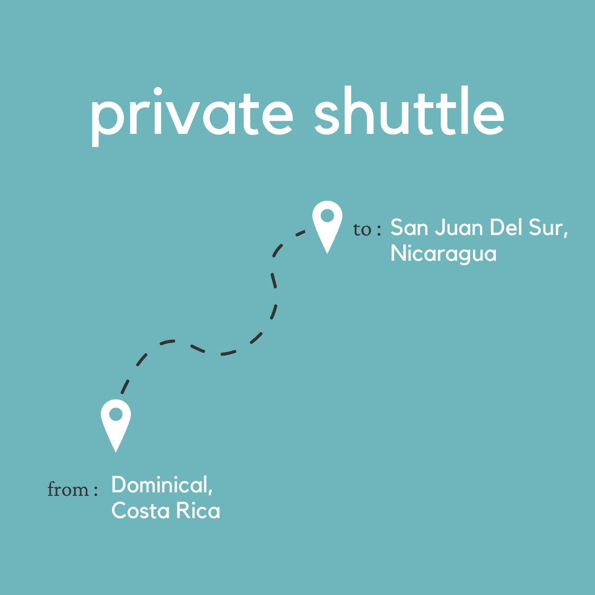 To San Juan del Sur, Nicaragua From Dominical (Private)