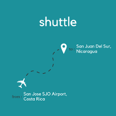 To San Juan del Sur, Nicaragua from San Jose Area & Juan Santamaria International Airport (SJO)