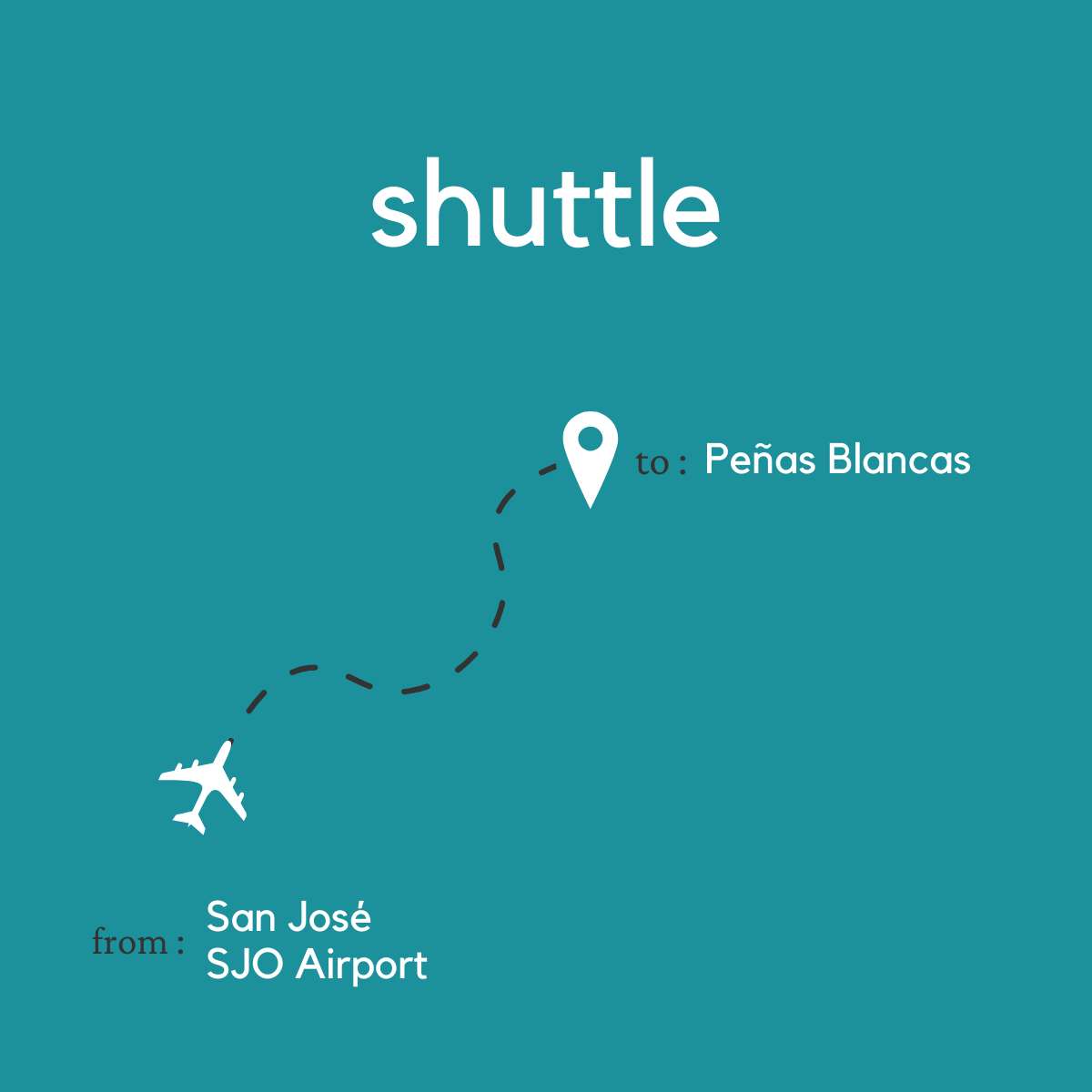To Peñas Blancas from San Jose Area & Juan Santamaria International Airport (SJO)