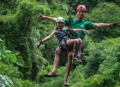 Ziplining with Sukia Park