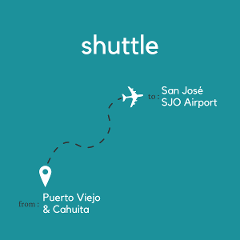 To San Jose Area & Juan Santamaria International Airport SJO From Puerto Viejo & Cahuita