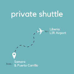 To Liberia Area & Daniel Oduber Quiros International Airport (LIR) From Samara & Puerto Carrillo (Private)