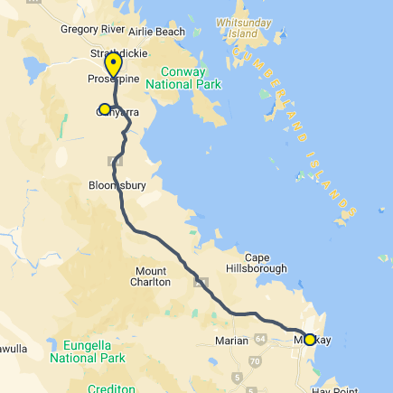 Mackay to Proserpine