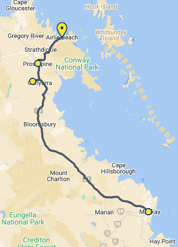 Airlie Beach to Mackay