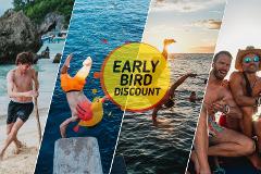 (Male) Early Bird Package: Island Hopping Adventure Boracay + Sunset Boat Party Cruise