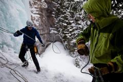 Ice Rappelling