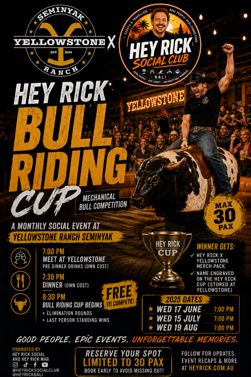 HEY RICK Bull Riding Cup at Yellowstone Ranch Seminyak
