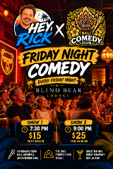 Hey Rick x Bali Comedy Club - Friday Night Comedy - Blind Bear