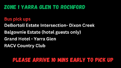 Zone 1 - Yarra Glen to Rochford