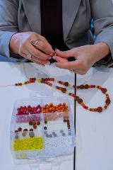 Quandong Necklace-Making Teambuilding Workshop with Noongar Artist Fiona Reidy