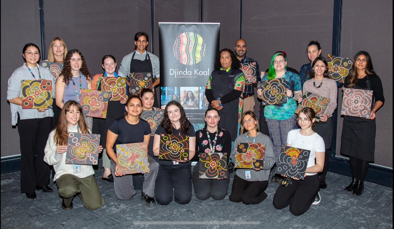 Paint and Yarning Art Workshop with Noongar Artist Fiona Reidy 