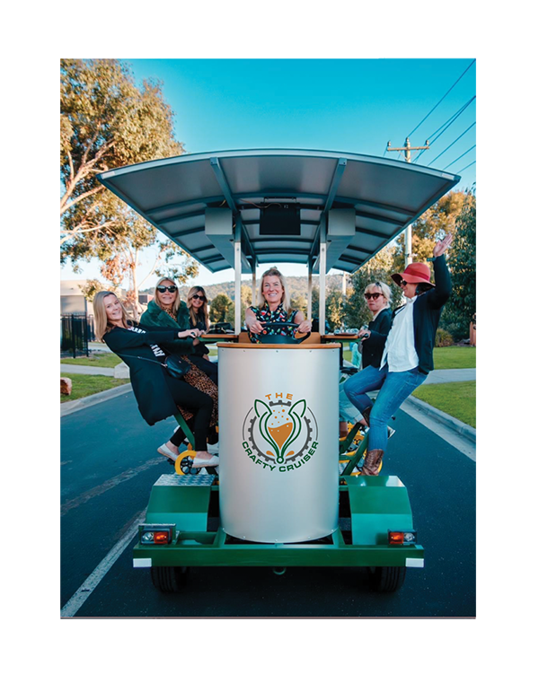PRIVATE PARTY BIKE CRAFT TOUR - Mornington Peninsula - Rum, Cider, Wine, Gin (Recommended for the ladies)