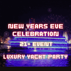 21+ New Year's Eve Cruise & Fireworks Show on Luxury VIP Yacht M/V SIR WINSTON from LONG BEACH