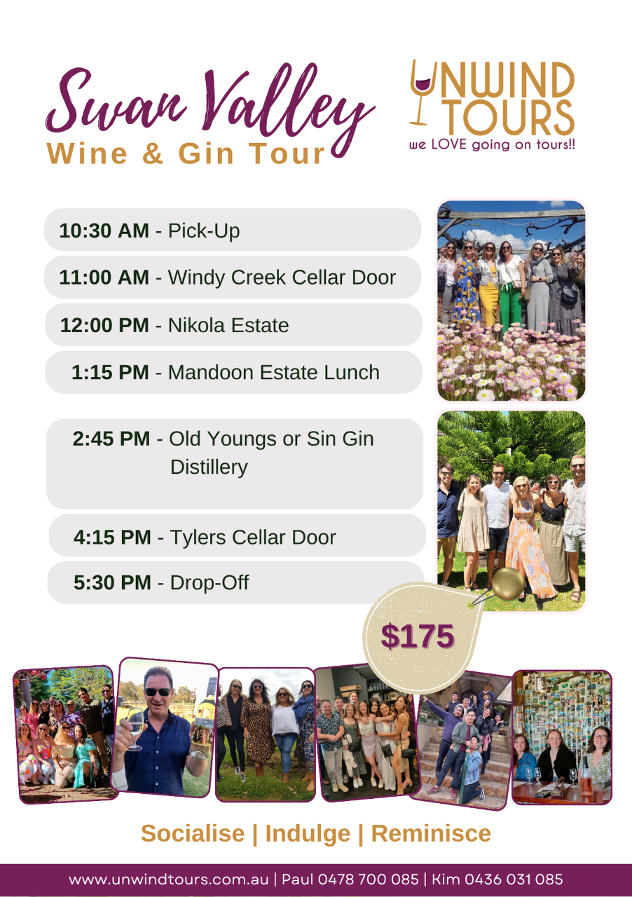 Swan Valley Beer Gin and Wine Tours