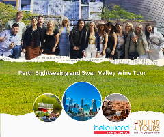 Perth Sightseeing & Swan Valley Wine Tour (Lrg Group)
