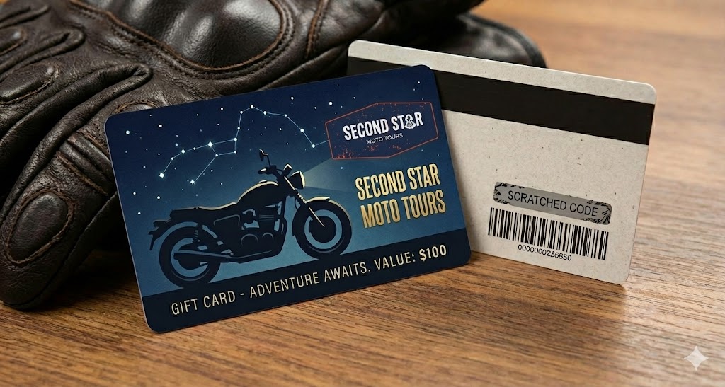 Second Star Moto Tours Gift Card- $100
