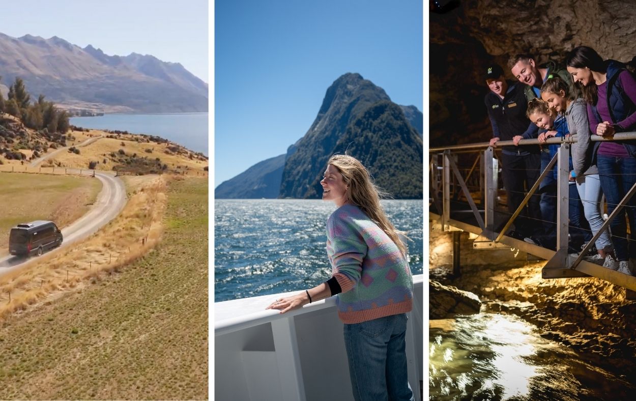Milford Sound Tour via Walter Peak, Von Valley + Glowworm Caves - Queenstown Departure (3 Days All Inclusive)