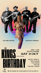 Kings Birthday Music Wine & Big Italian Flavours on the Village Green at ridgemill estate