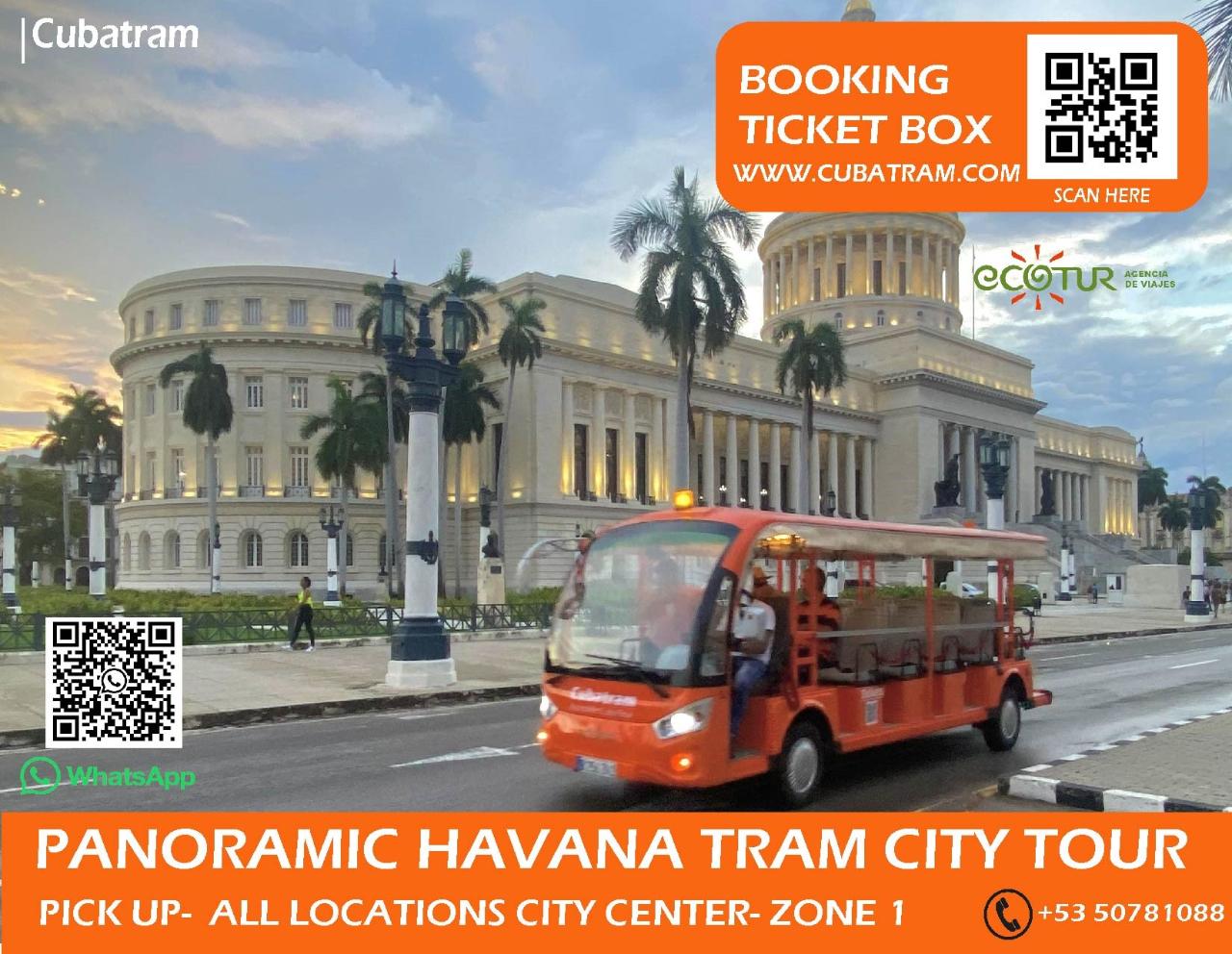 Panoramic Havana Tram City Tour - Zone 1 (City Center Pickup)