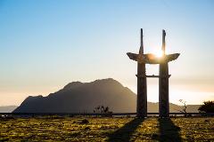 Maunga (Mt) Hikurangi - first to see the sun!