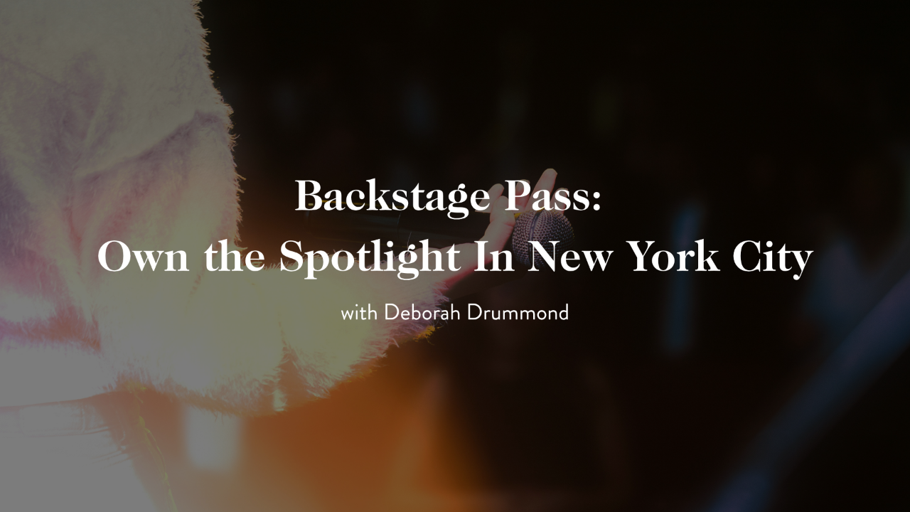 Deborah Drummond - Backstage Pass