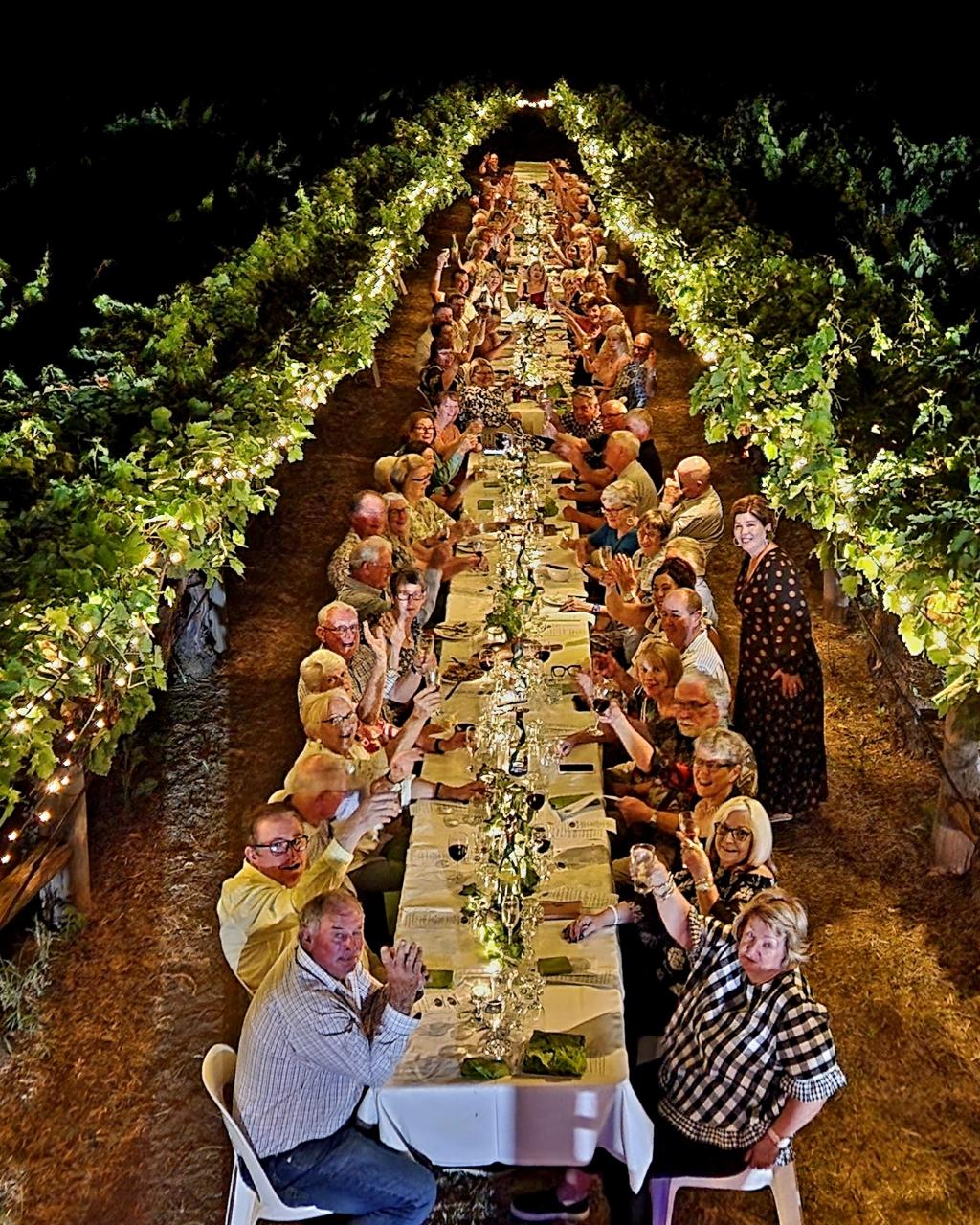 Australia Day Long Table in the Vines