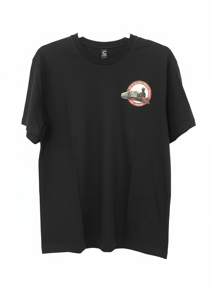 Bay of Islands Vintage Railway Black Tee