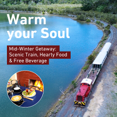 Winter Warmer Combo - Scenic Train & Free Hot Drink