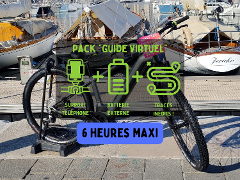 Location VTT electrique 6 heures avec Pack Guide virtuel et assurance inclus - Cassis - 6 hours E-Mountain Bike rental in Cassis with Virtual Guide and Insurance