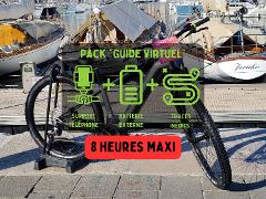 Location VTT electrique journee Pack Guide virtuel et assurance inclus- Cassis - All day E-Mountain Bike rental in Cassis with Virtual Guide and Insurance