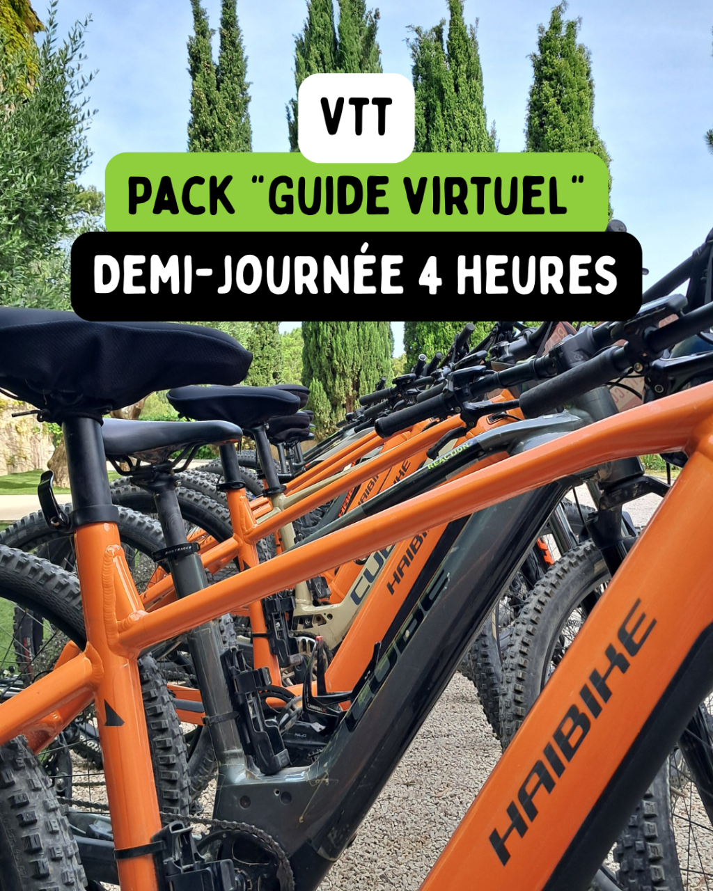 Location de Vtt electrique à Cassis - 4h Demi-journee avec guide virtuel