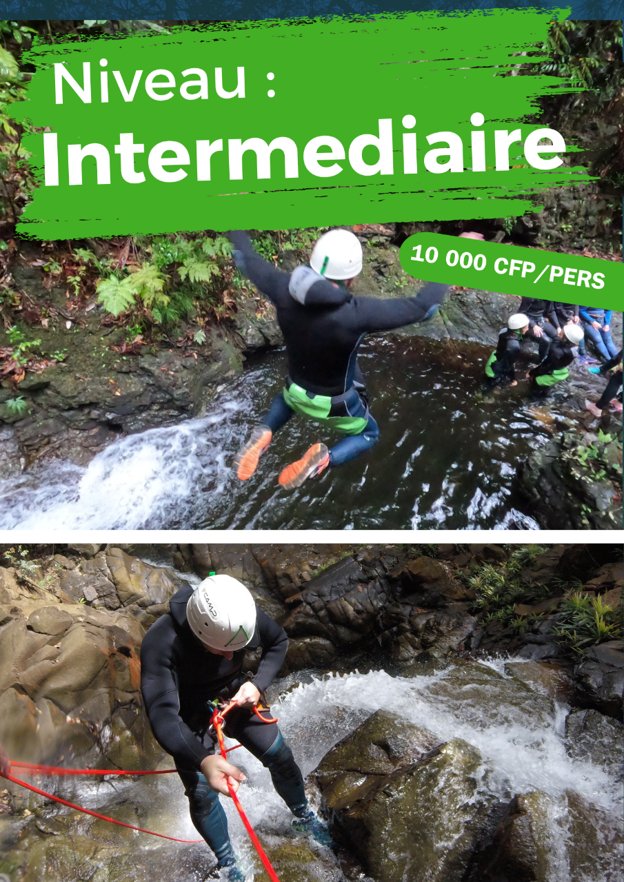 Cascades des Koghis (Niveau Intermediaire) Journée