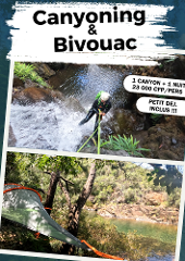 Canyoning & Bivouac (Niveau intermédiaire)  2 Journées