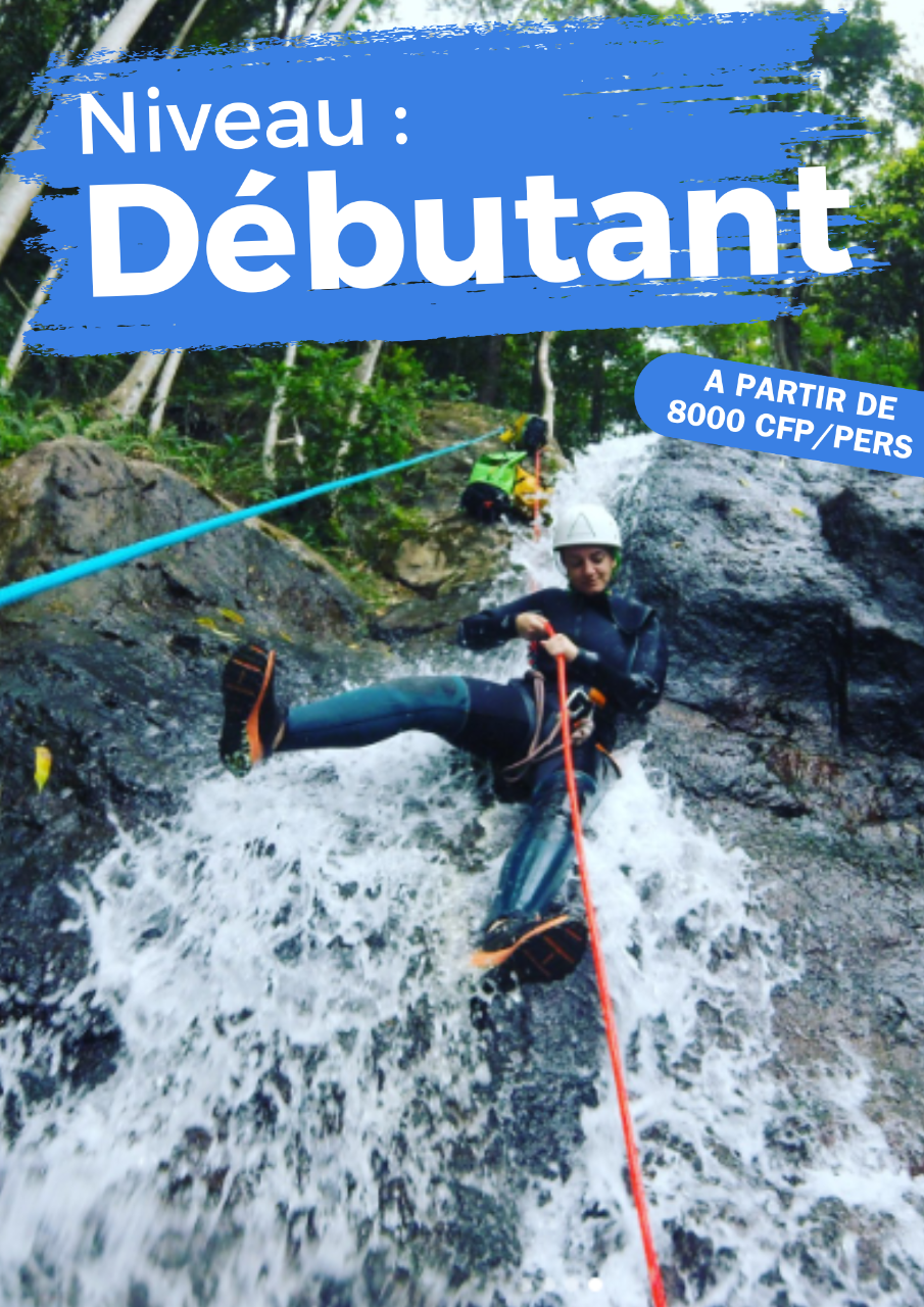 Cascades de Yahoué (Niveau débutant) ½ Journée