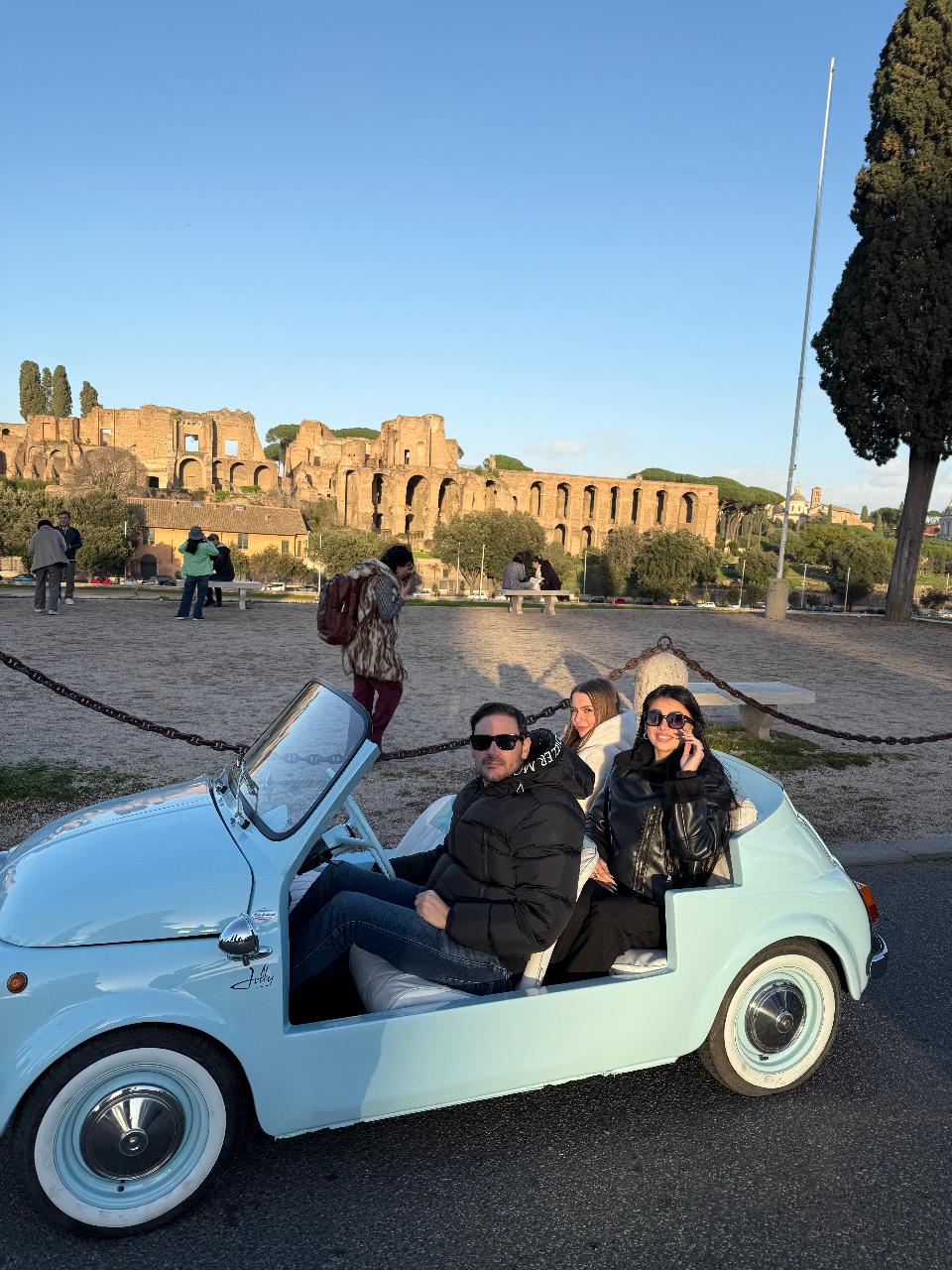 Rome: Private Open-Top Fiat 500 Tour with Driver
