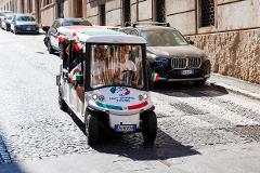 Rome: Fun Golf Cart Tour with Music and Gelato