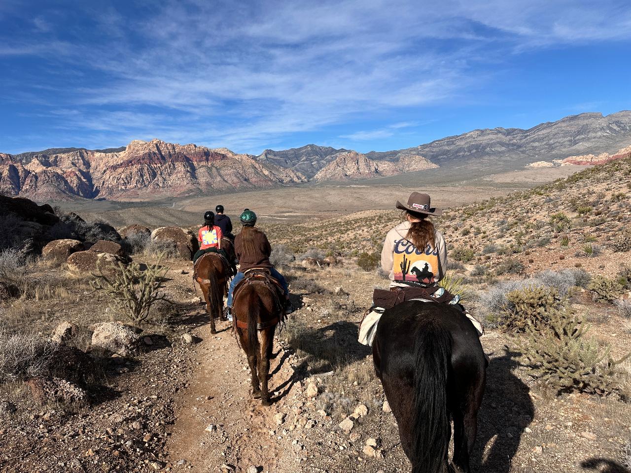 Randonnée à cheval à Red Rock Canyon