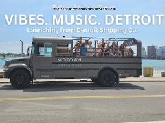 * Detroit’s First 14 Seat Open-Air Party Bus - Start at Detroit Shipping Co.