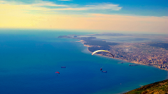 Paragliding from Shushica mountain Vlore, Albania 