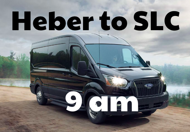 Heber to SLC 9am morning shuttle