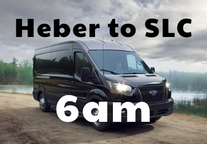 Heber to SLC 6am morning shuttle