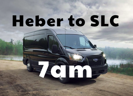 Heber to SLC 7am morning shuttle