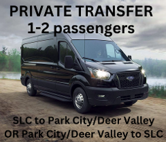 Private AWD transfer 1 or 2 passengers from SLC to Park City/Deer Valley OR to SLC from Park City/Deer Valley